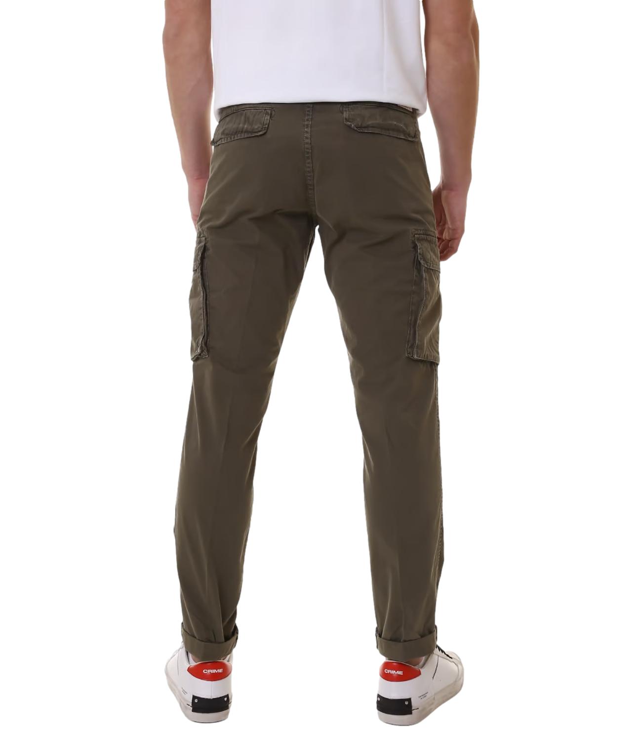 Pantalone 40 WEFT cargo Aiko marrone scuro