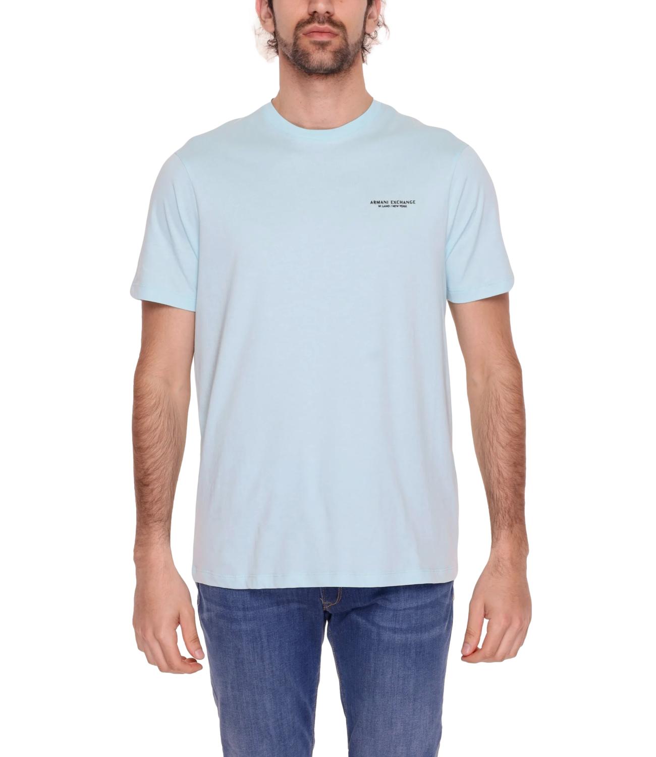 T-shirt Armani Exchange celeste plume