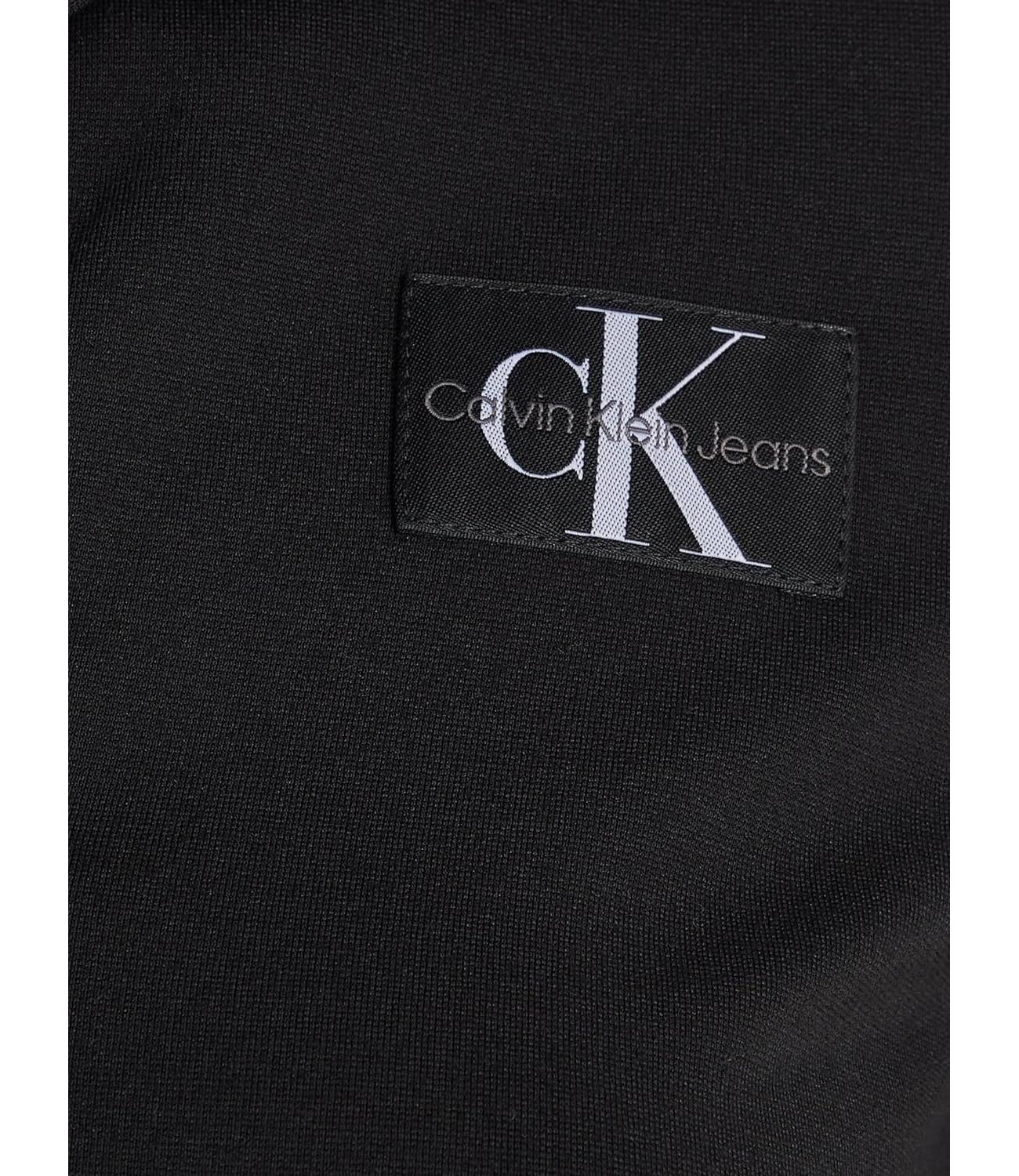 Maglia polo nera Calvin Klein manica lunga