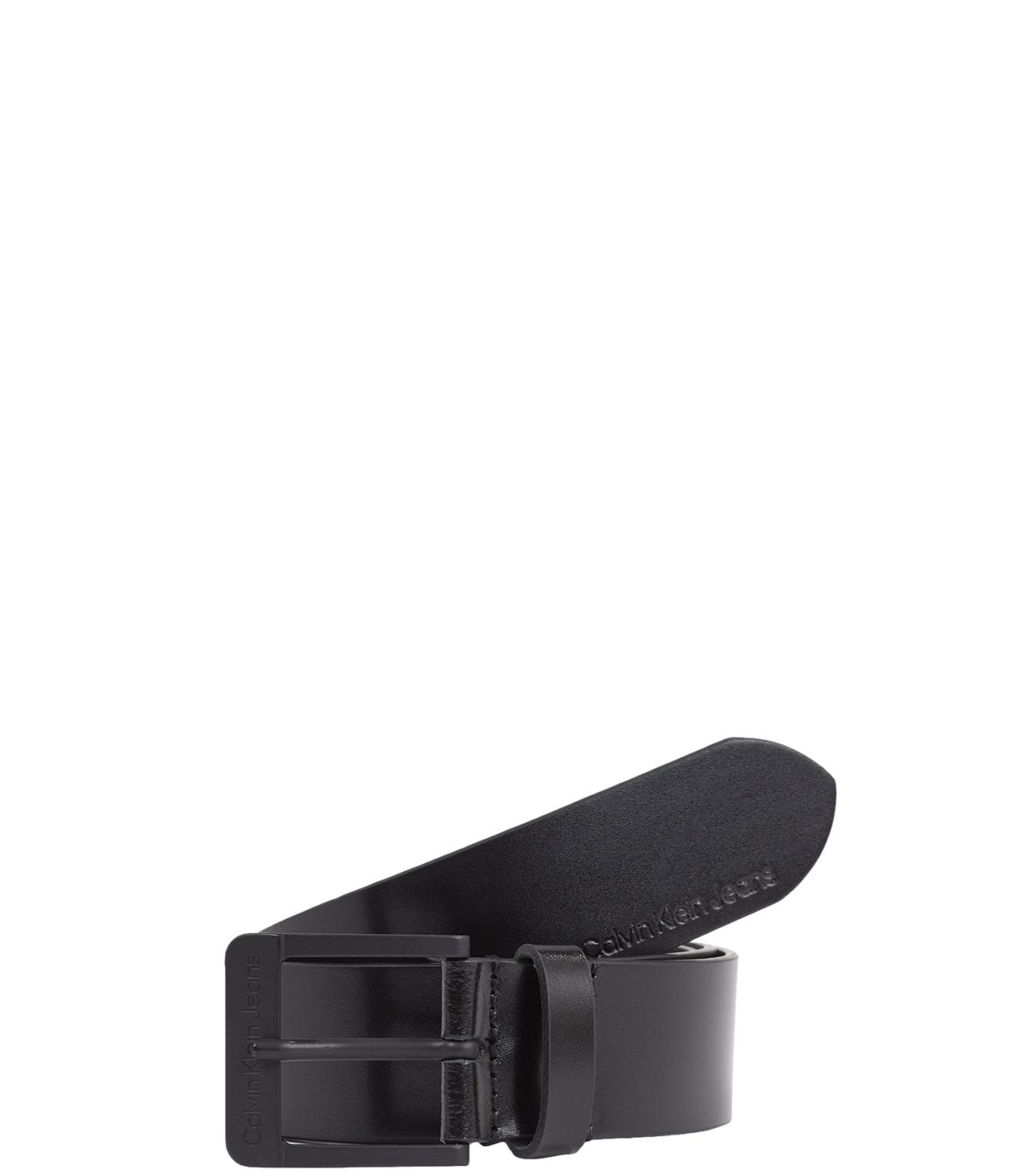 Cintura Calvin Klein nera in pelle