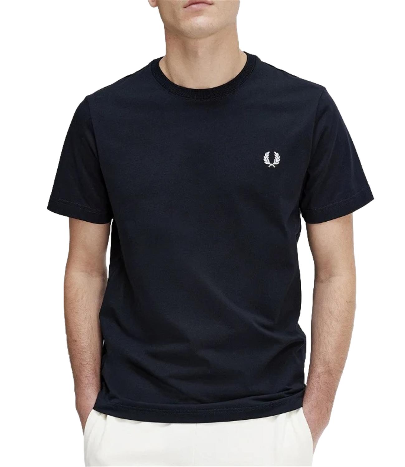 Fred Perry t-shirt blu navy Crew neck