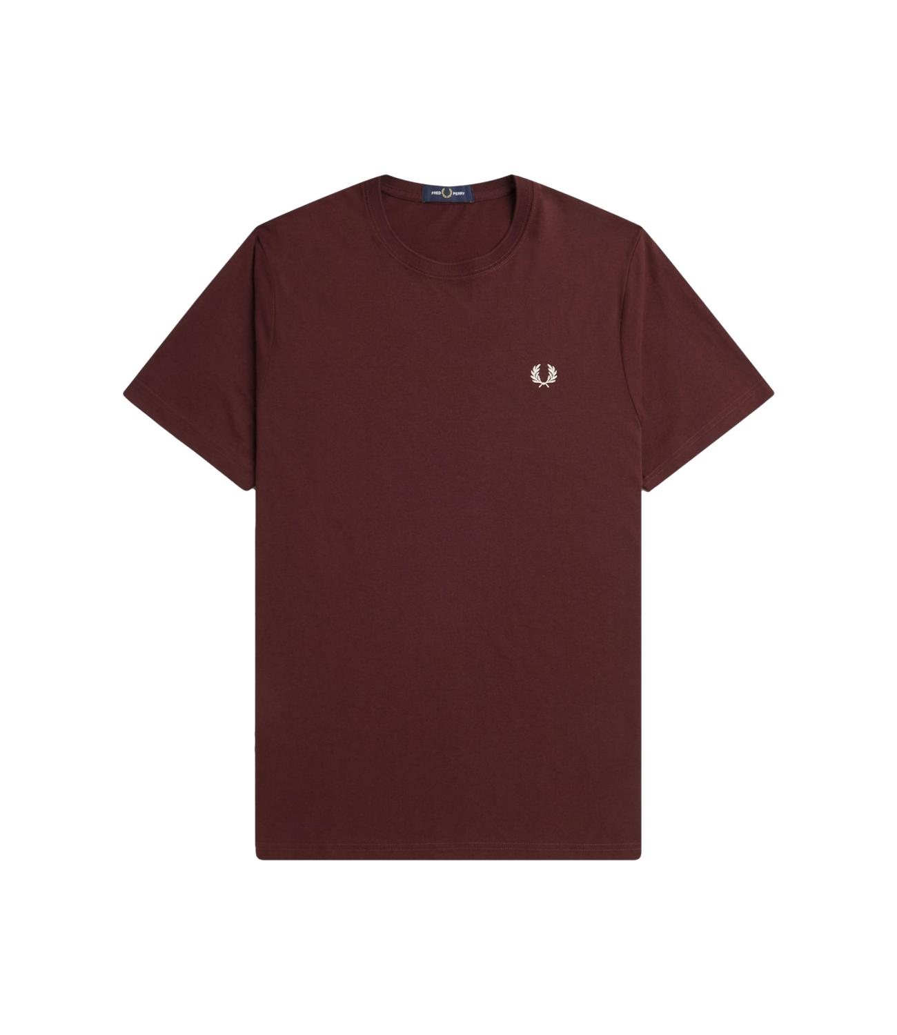 Fred Perry t-shirt bordeaux Crew neck