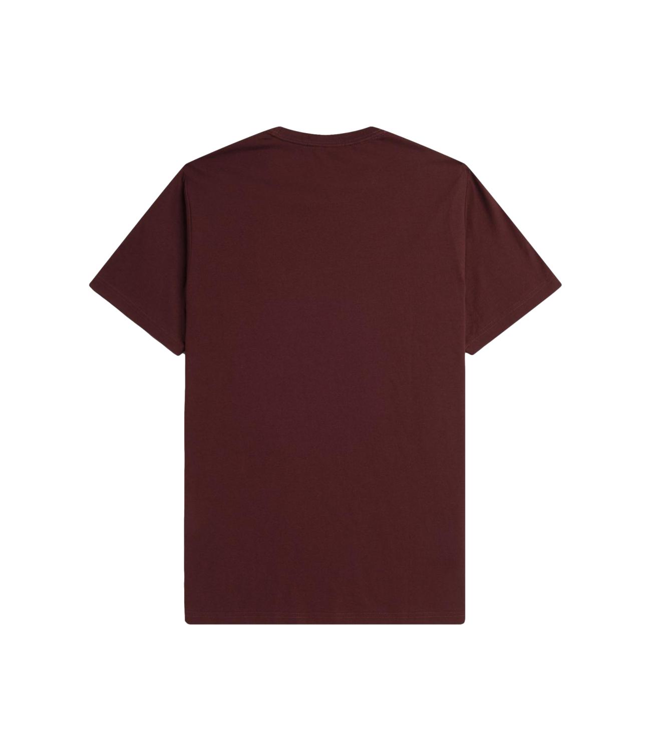 Fred Perry t-shirt bordeaux Crew neck