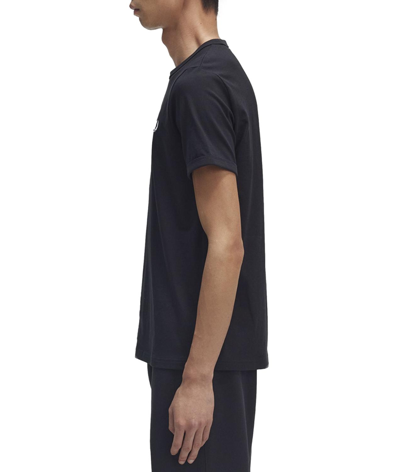 T-shirt Fred Perry ringer girocollo uomo nera