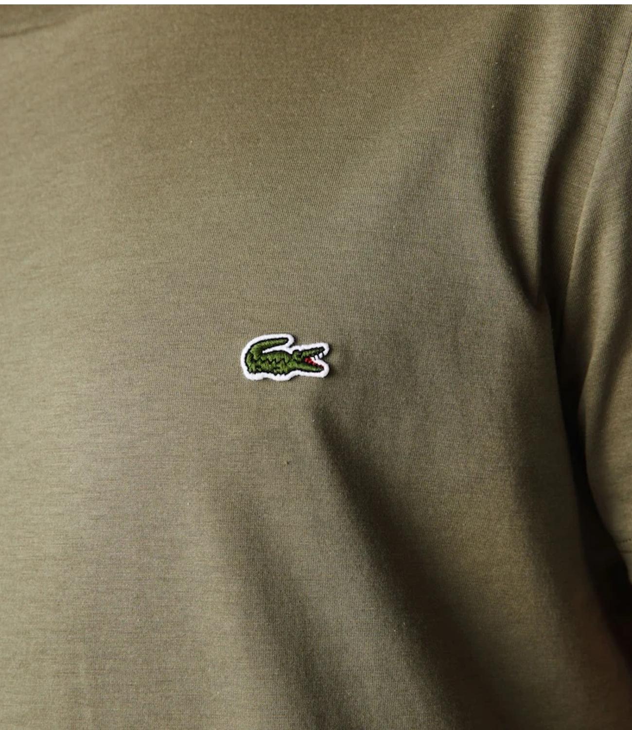 T-shirt Lacoste verde militare girocollo