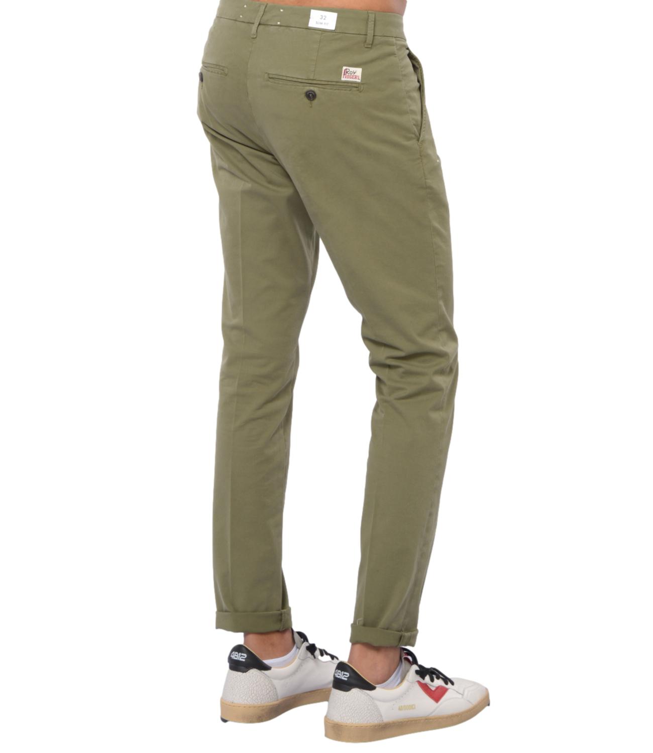 Roy roger's pantalone New Rolf colore verde olive