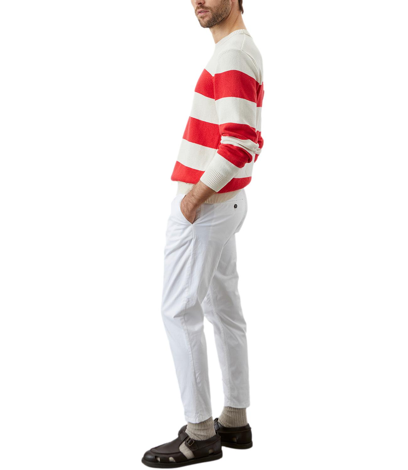 Roy Roger's pantalone bianco uomo Chino Smart