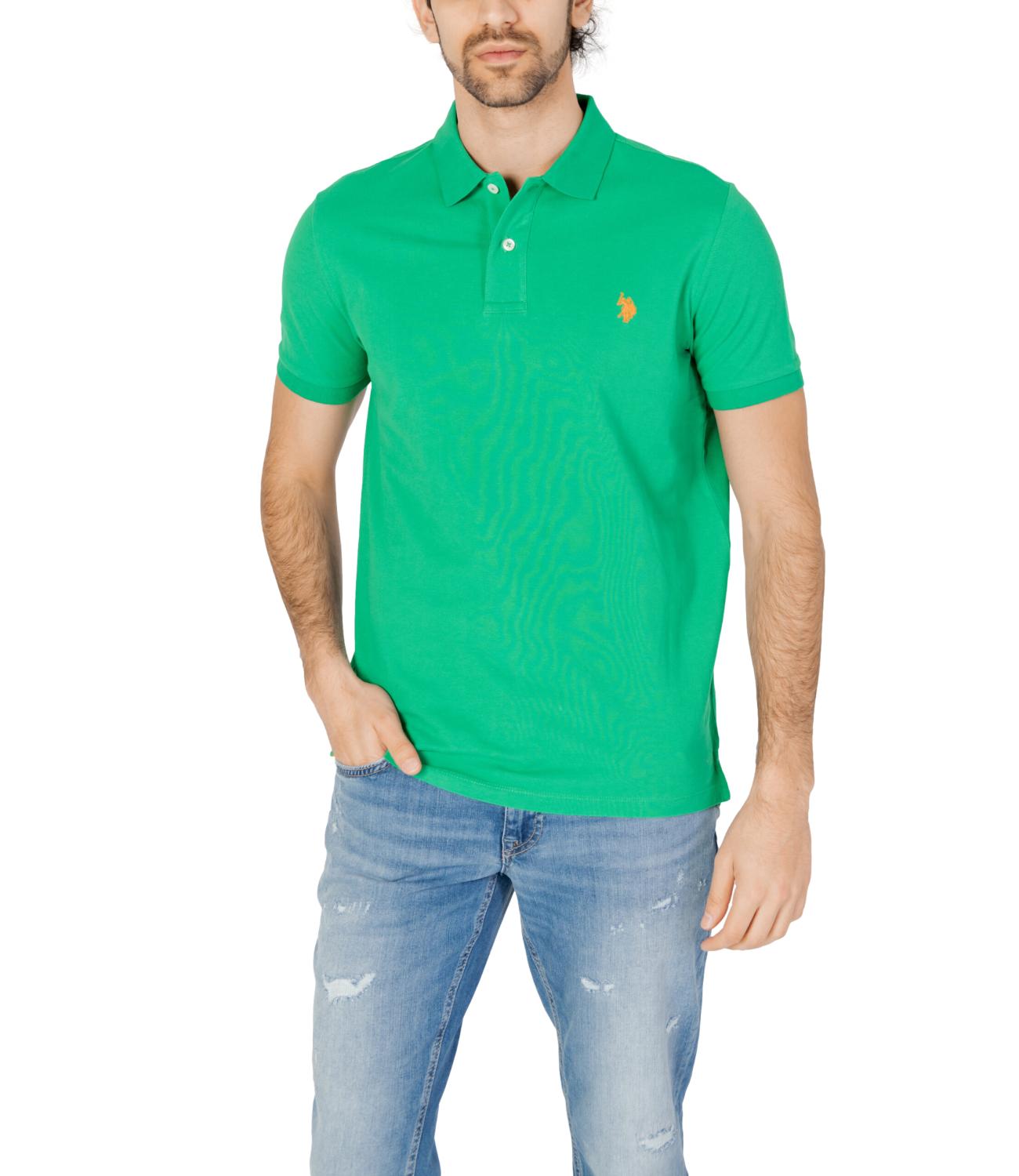 Polo U.S. Polo Assn verde aperto uomo