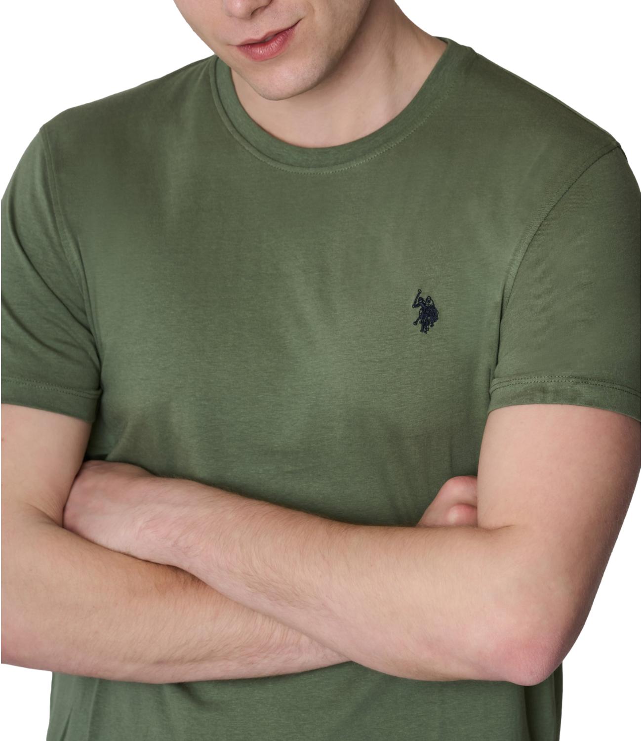 T-shirt U.S. Polo Assn girocollo verde militare