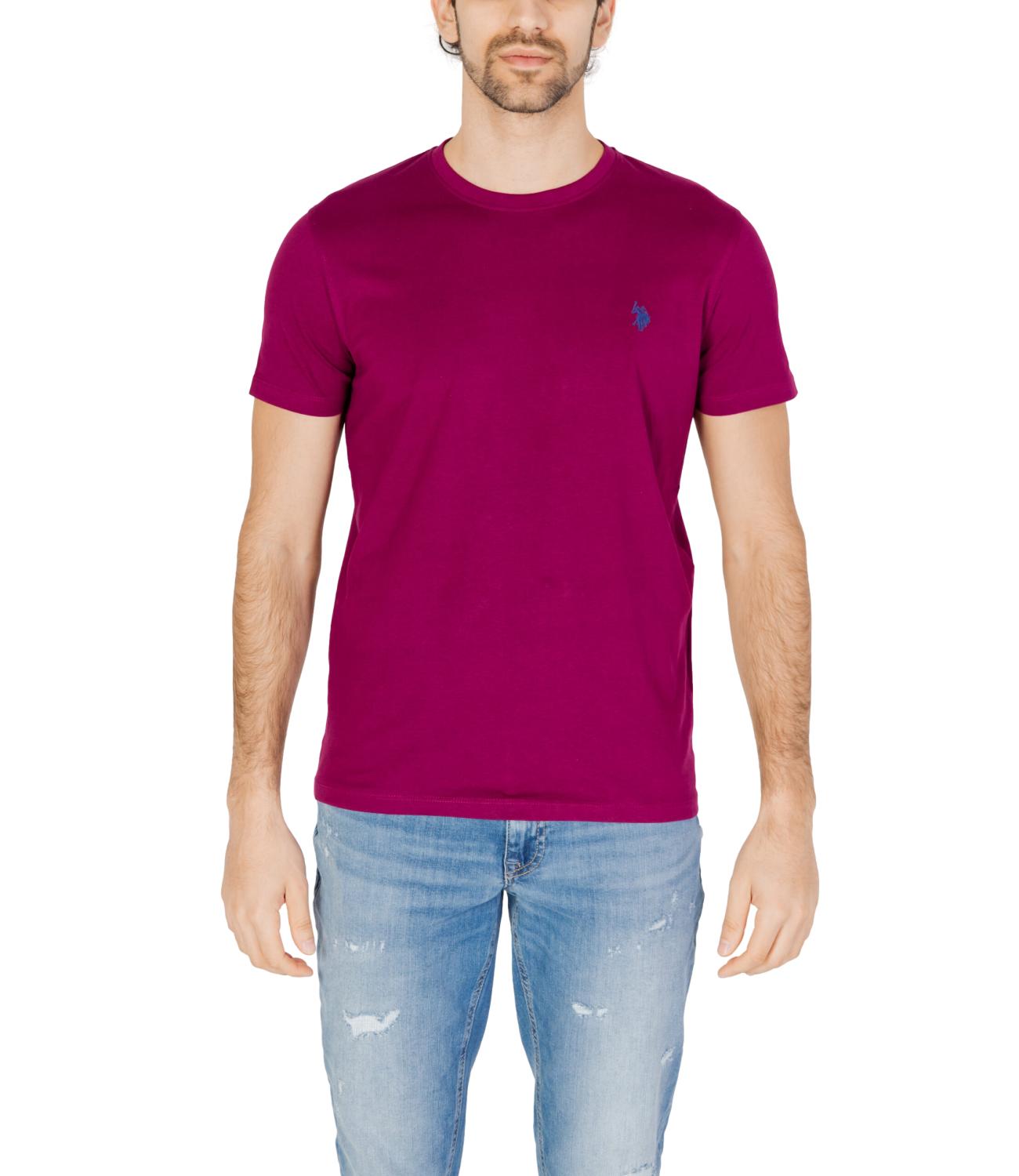 T-shirt U.S. Polo Assn girocollo prugna