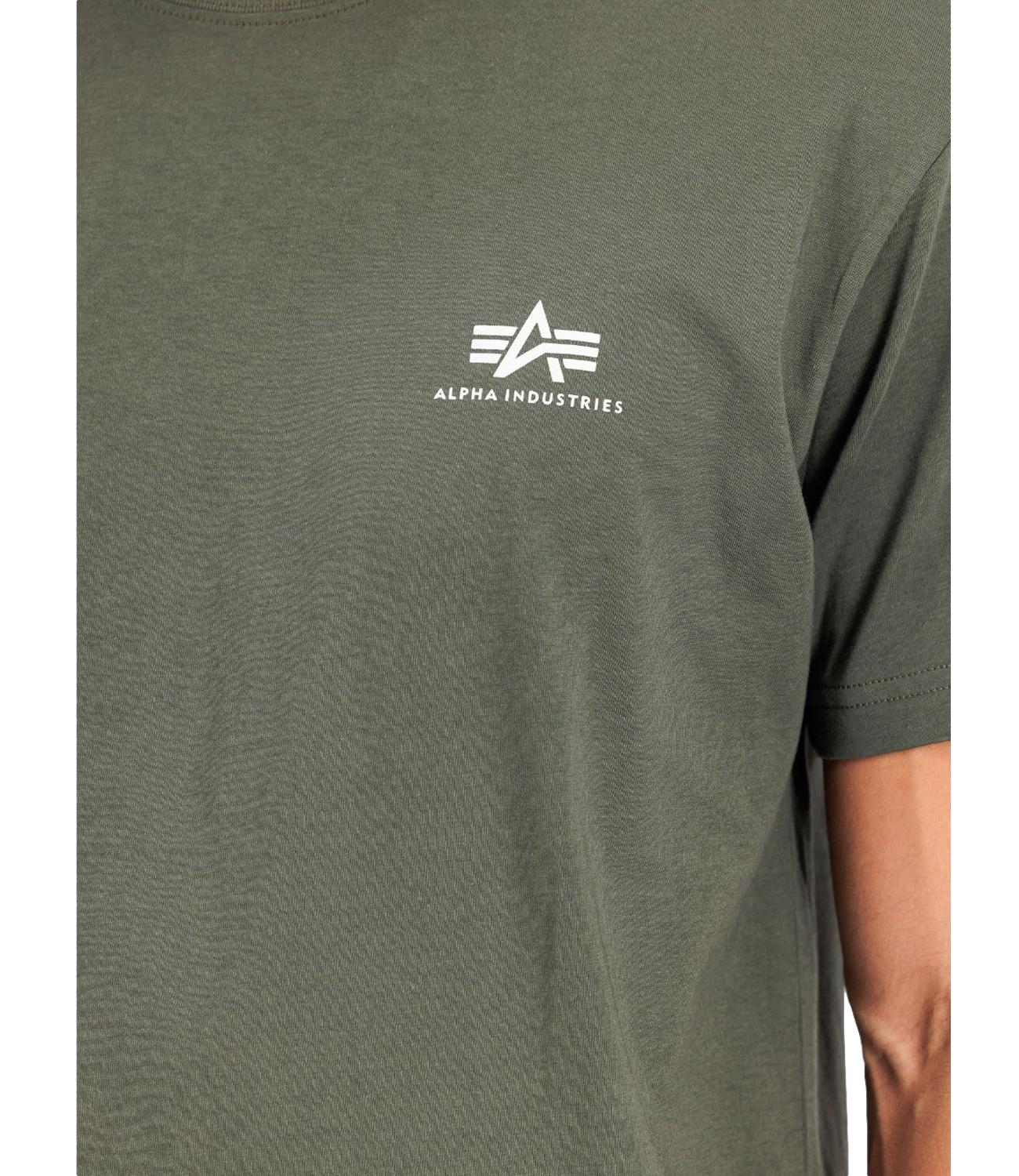 T.shirt Basic t small logo verde