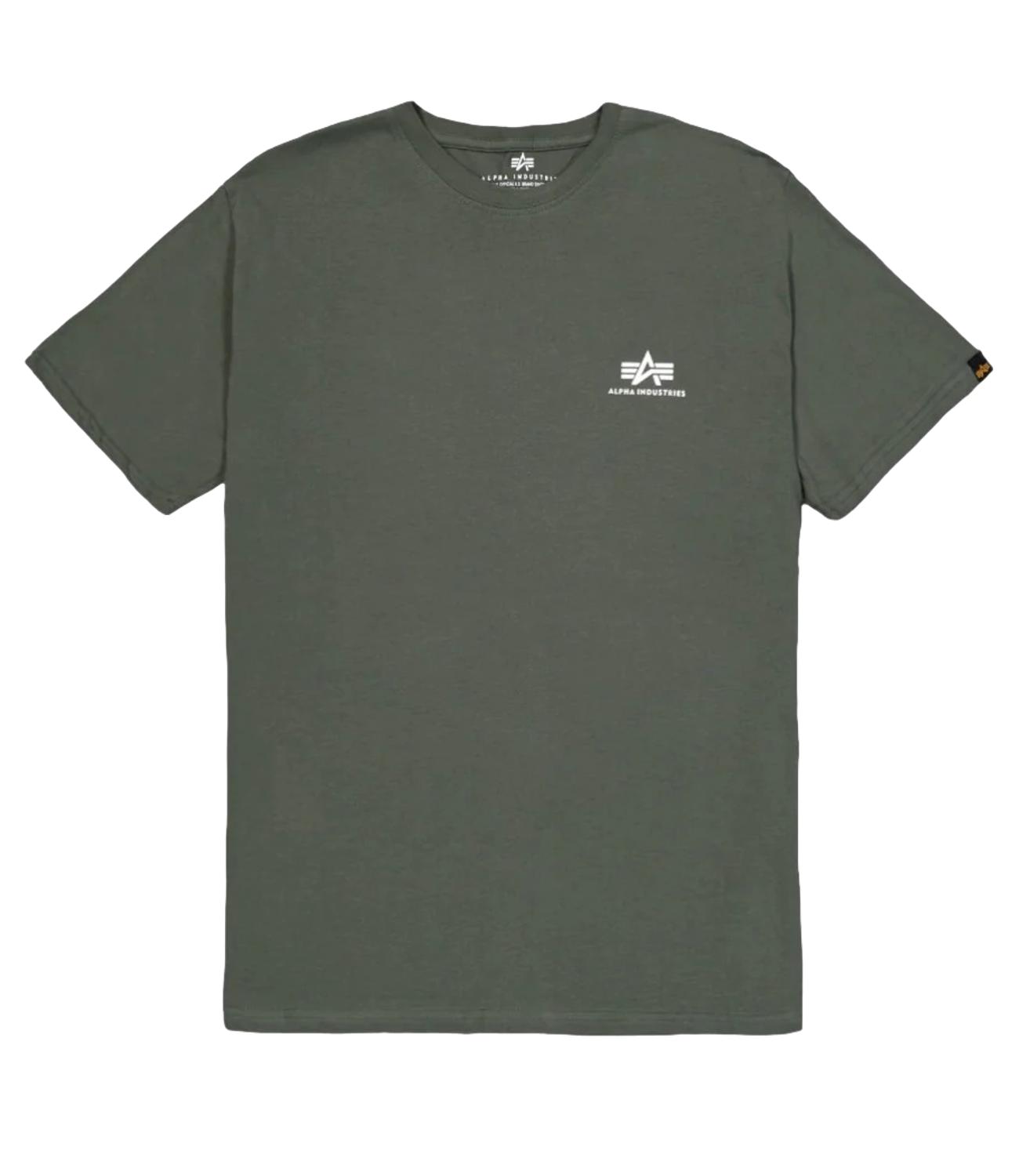 T.shirt Basic t small logo verde