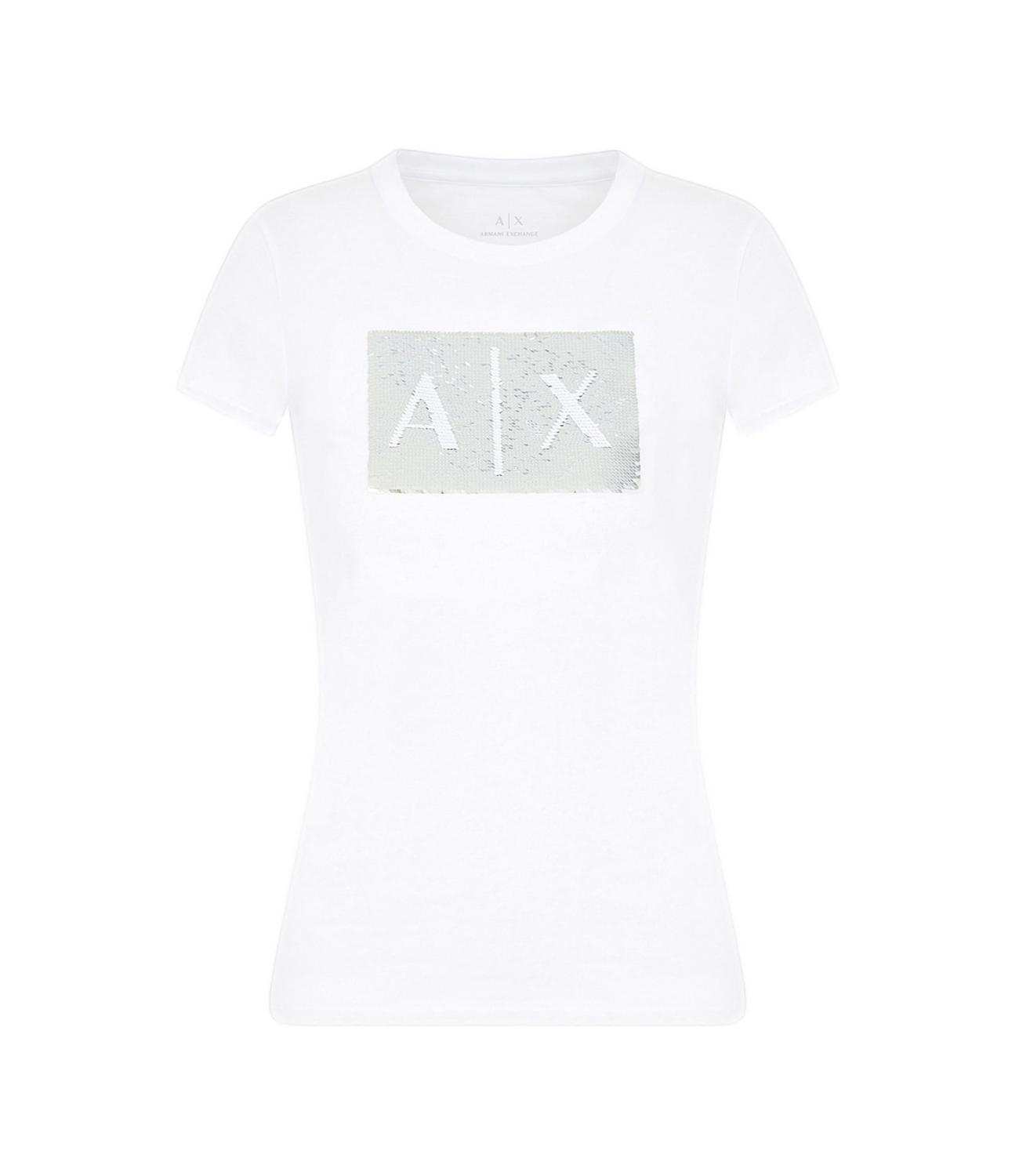 T-SHIRT BIANCA PAILLETTES