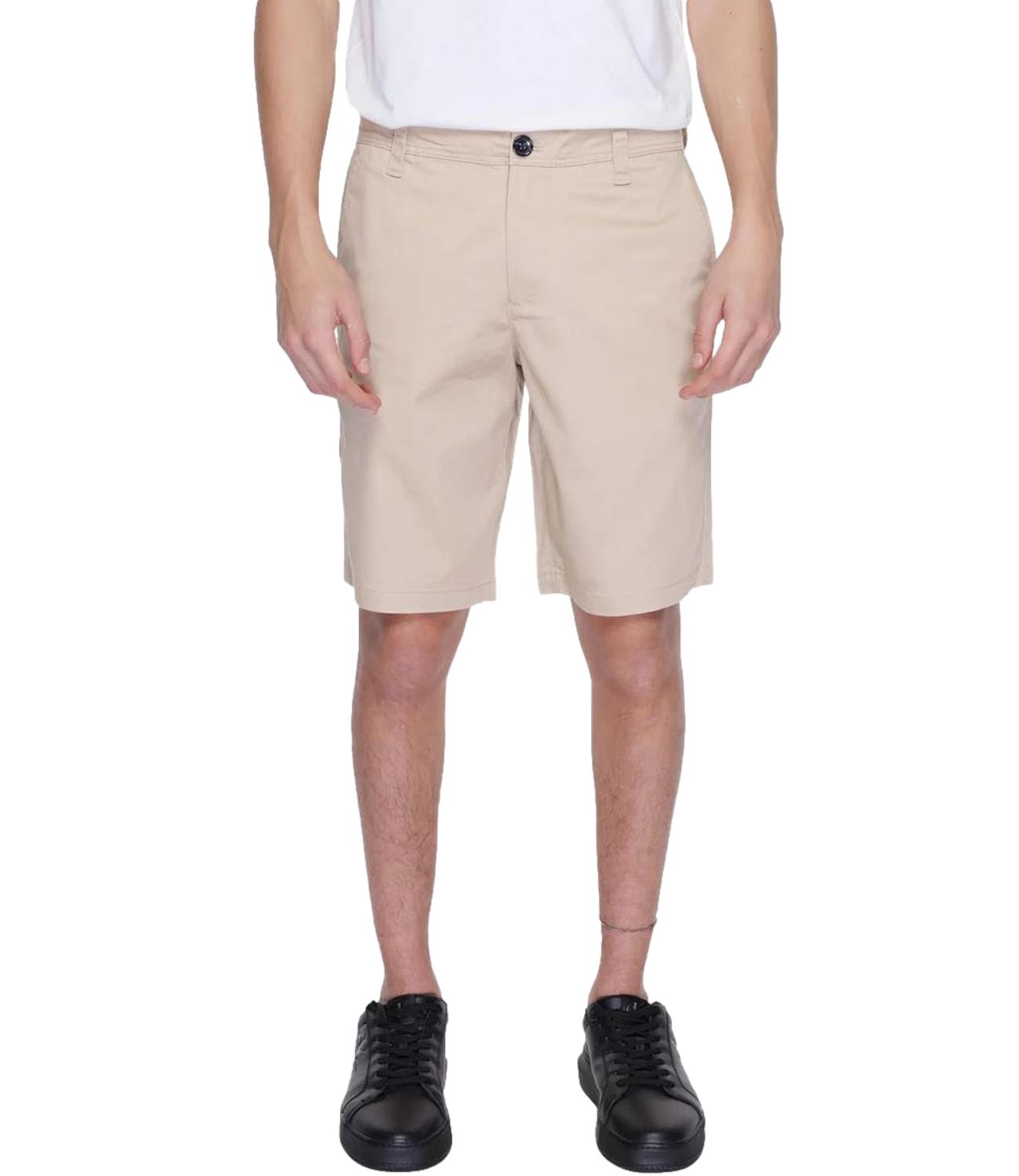 Armani Exchange Bermuda plaza taupe in cotone rasato