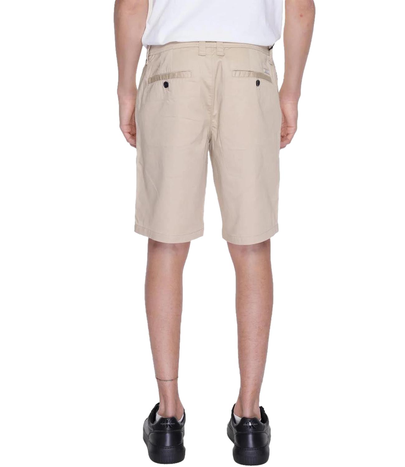 Armani Exchange Bermuda plaza taupe in cotone rasato
