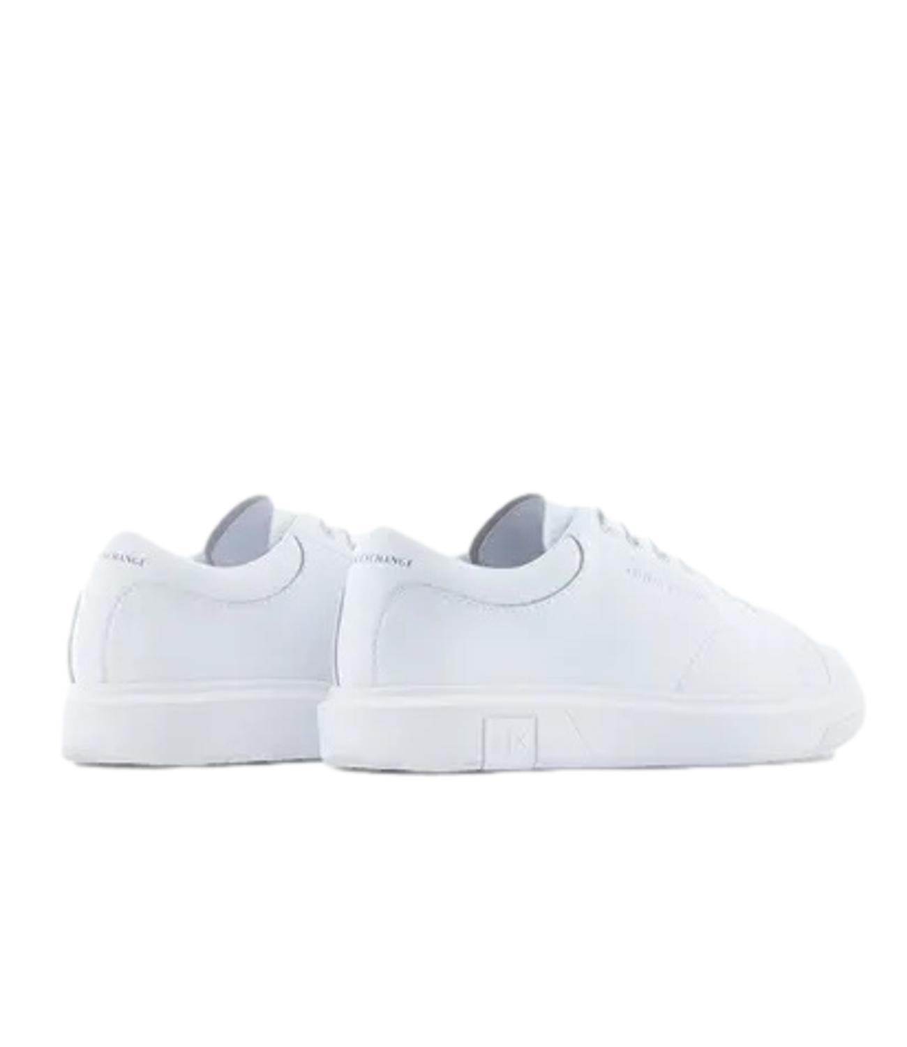Sneakers Armani Exchange uomo in pelle bianche