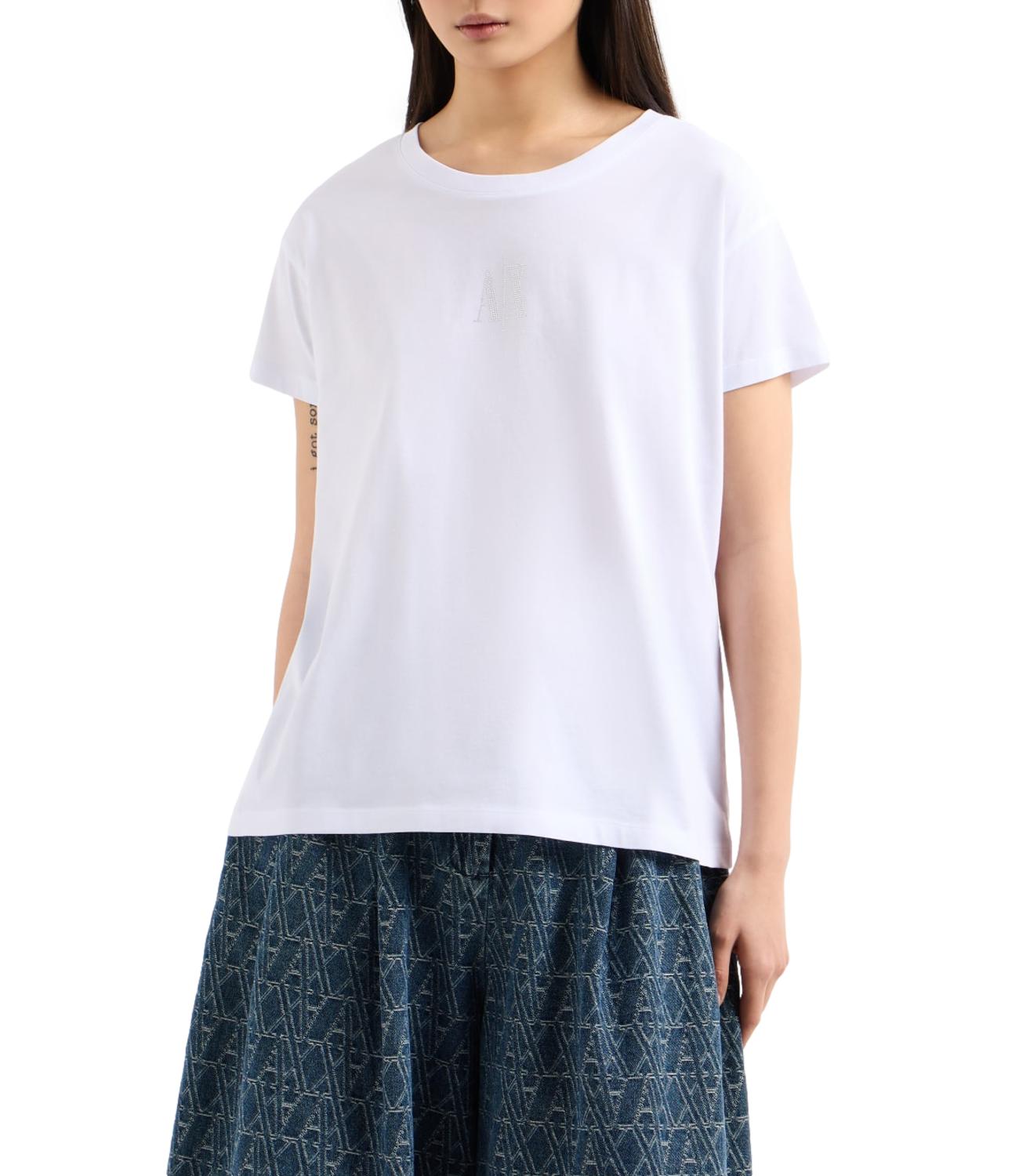 T-shirt Armani Exchange bianca semplice