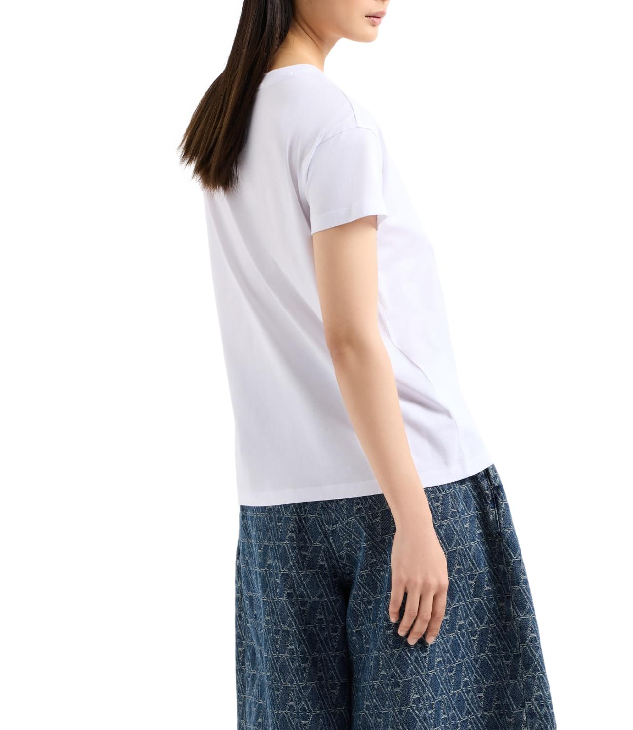 T-shirt Armani Exchange bianca semplice