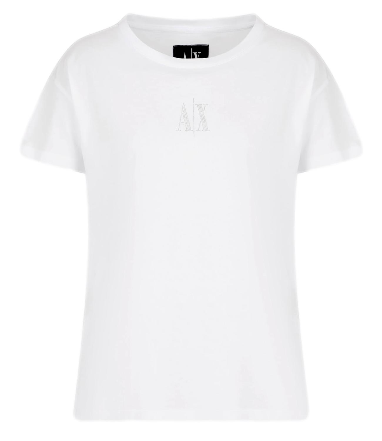 T-shirt Armani Exchange bianca semplice