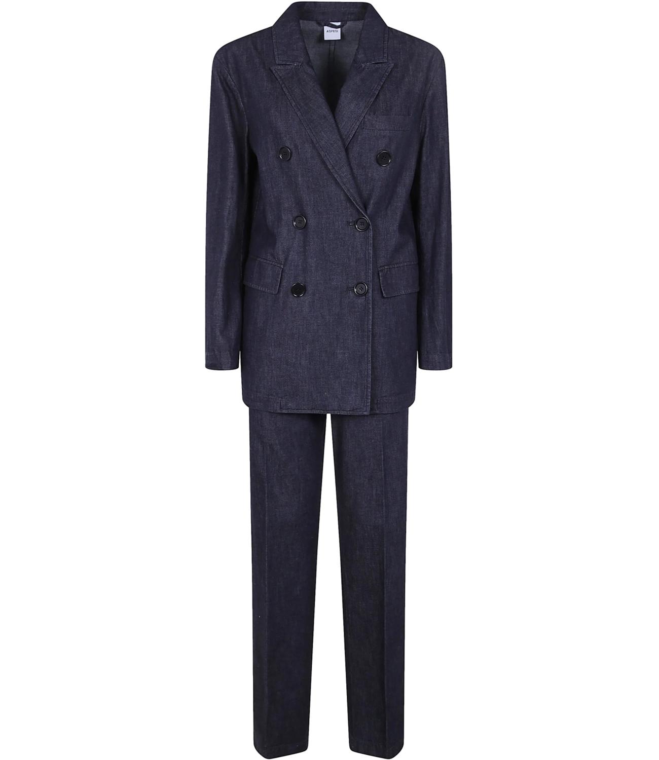 Aspesi Completo Blu Denim Donna