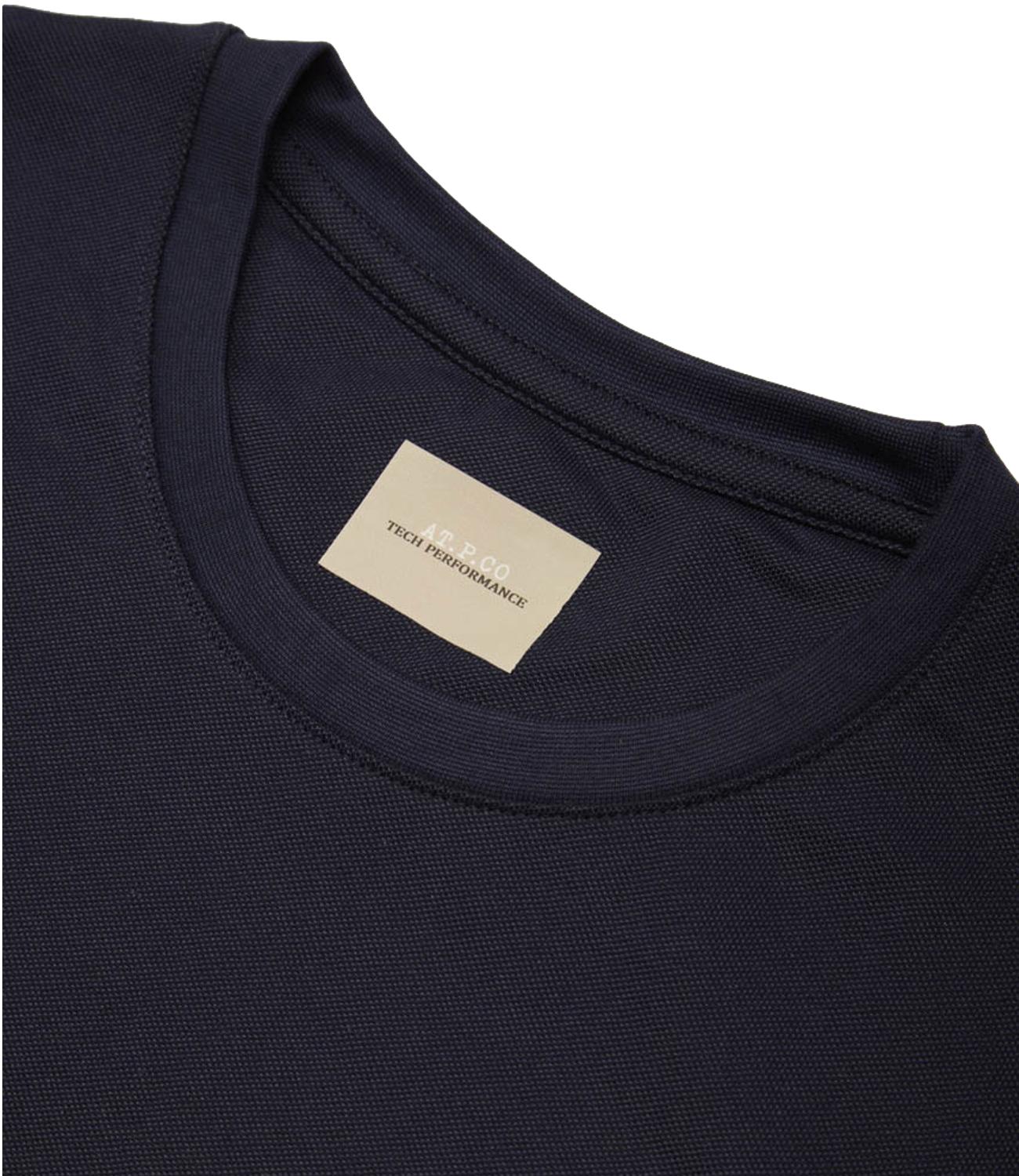 T-Shirt uomo AT.P.CO in tessuto tecnico blu