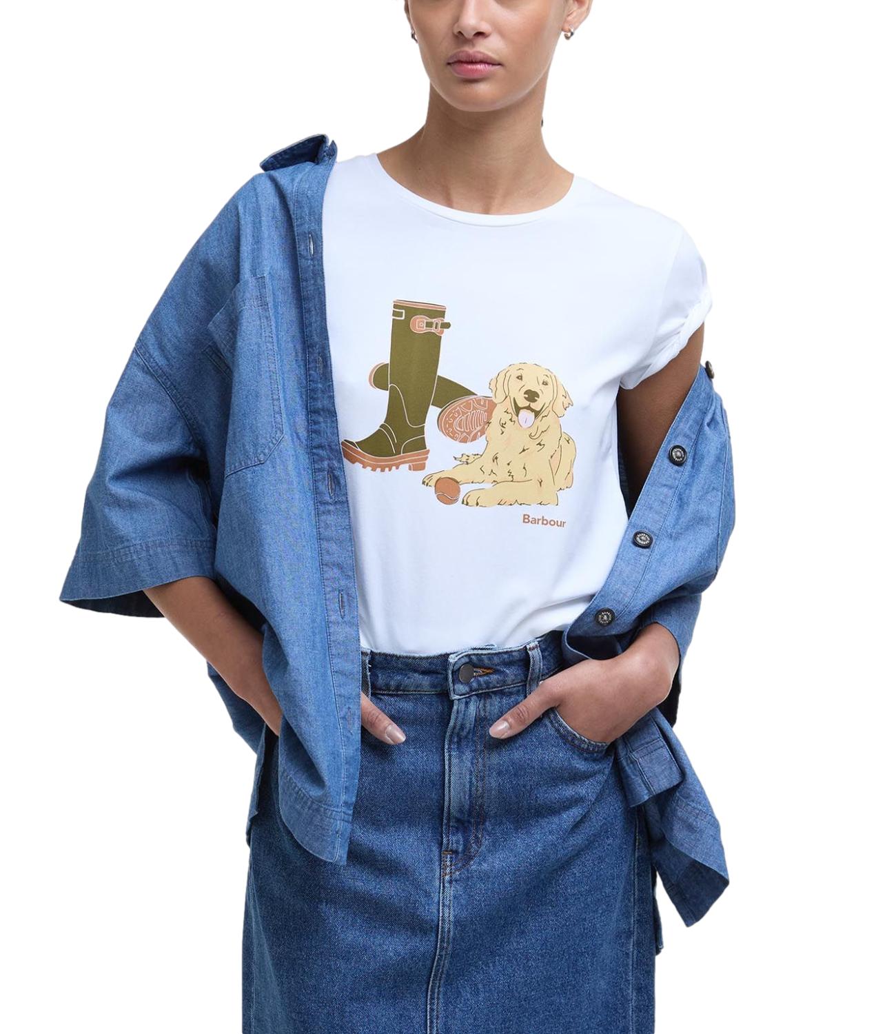 t-shirt ROWEN bianca