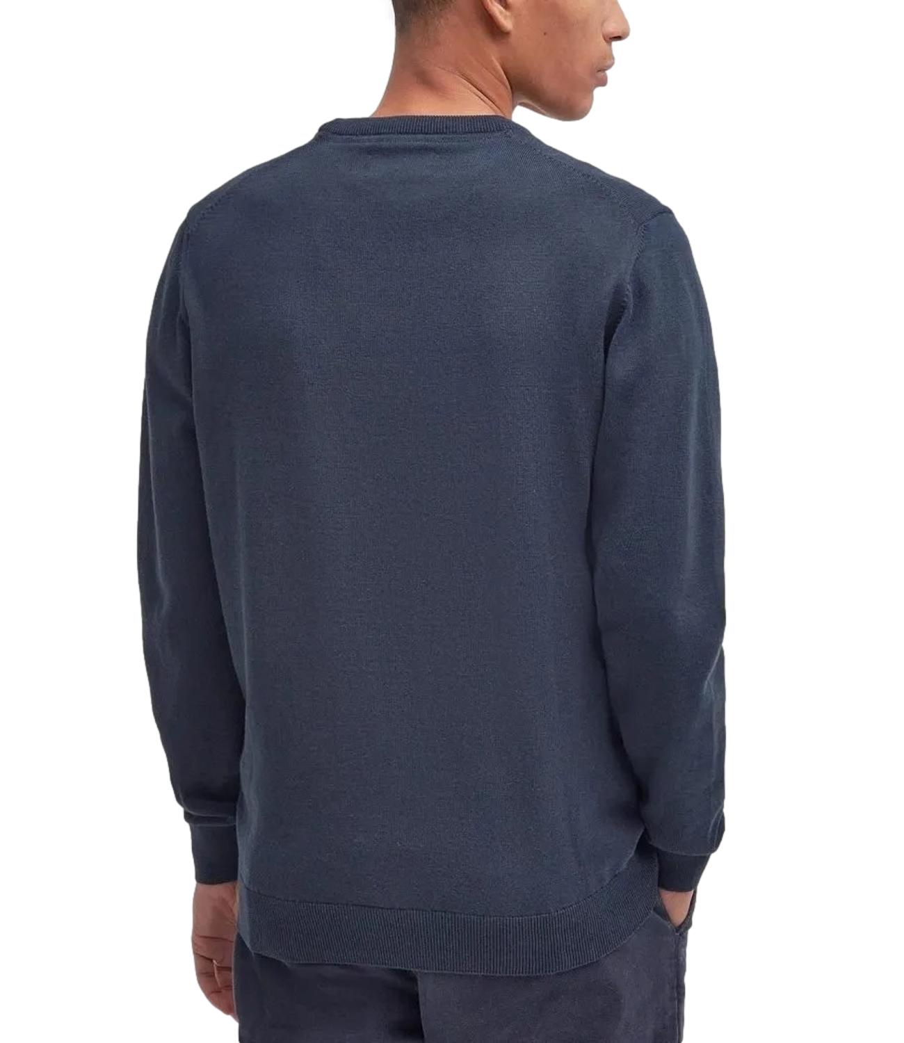 Maglione girocollo in cotone Pima Navy