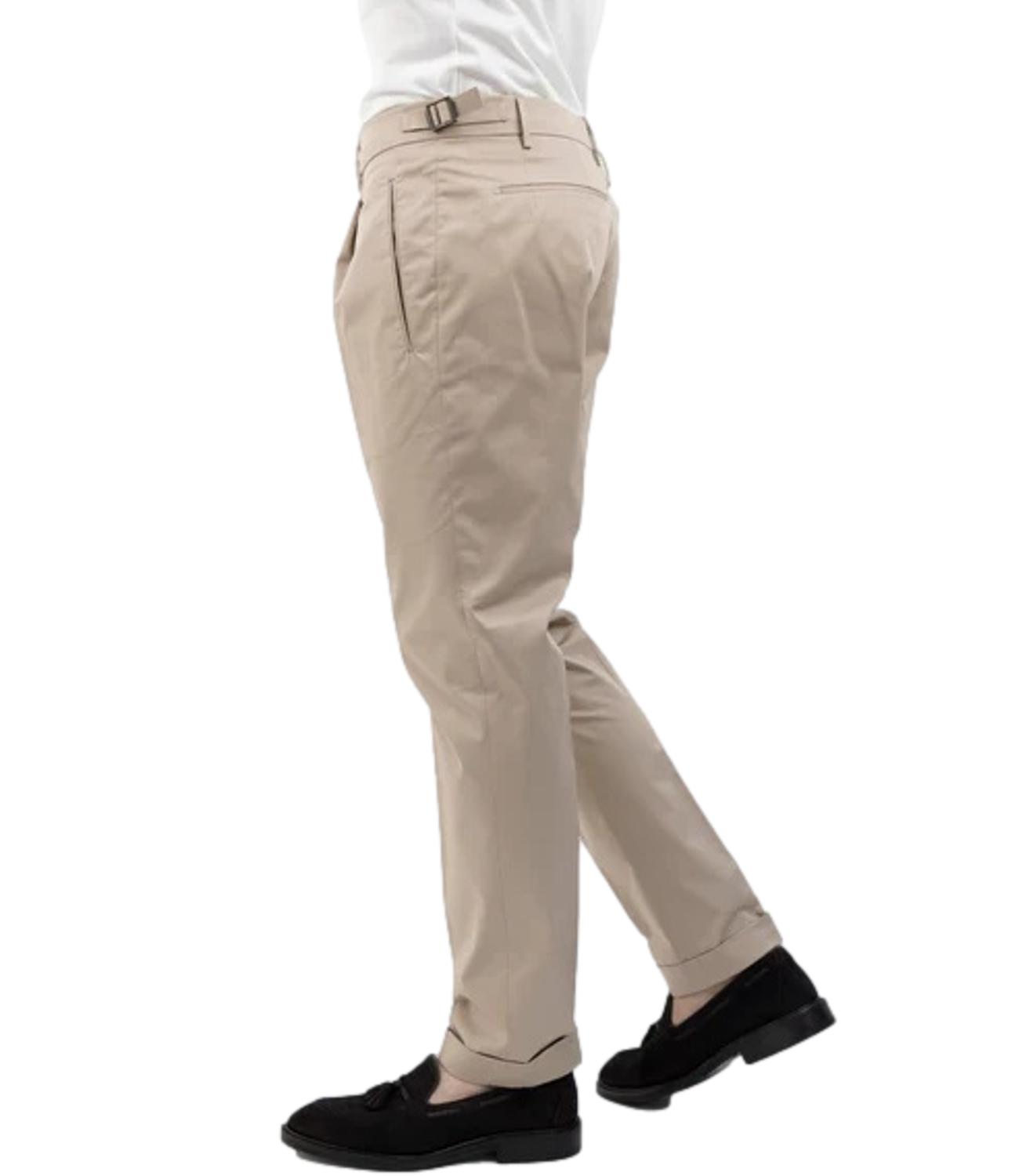 Pantalone Berwich Retro twill stretch cotton beige