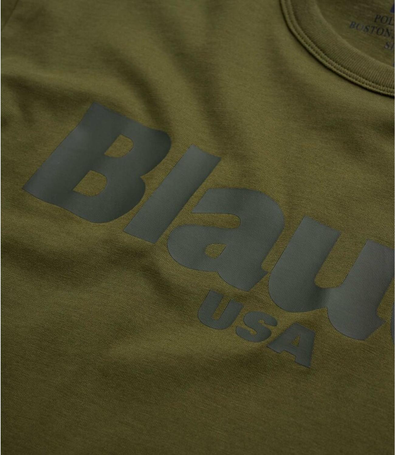 T-shirt in tono bourne verde