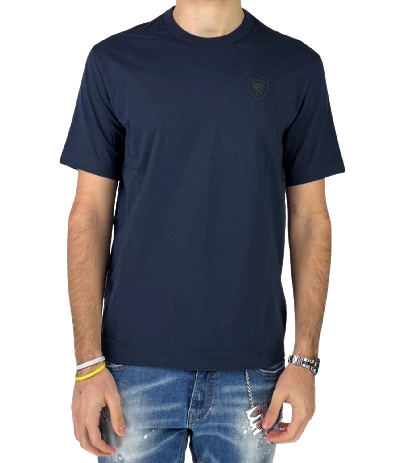 Blauer T-shirt Blu Uomo