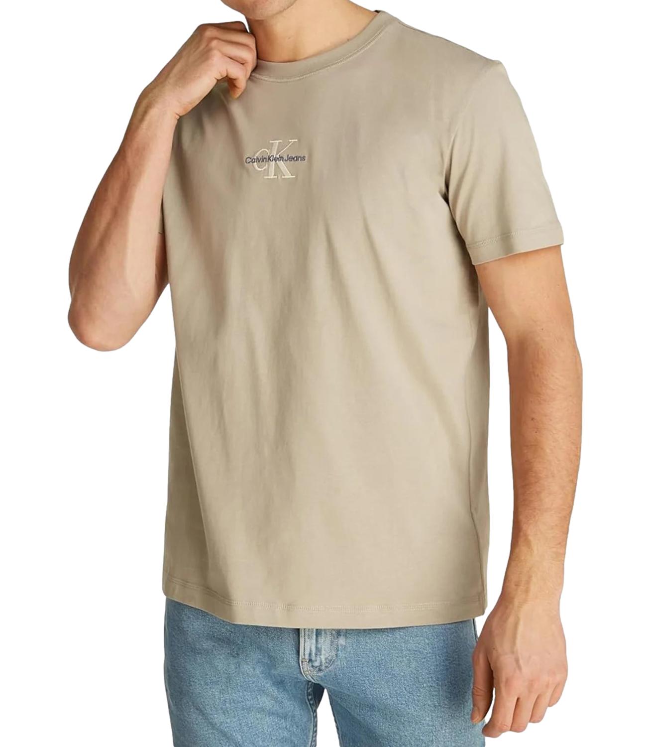 Calvin Klein T-shirt Monologo Tee Aluminium Uomo