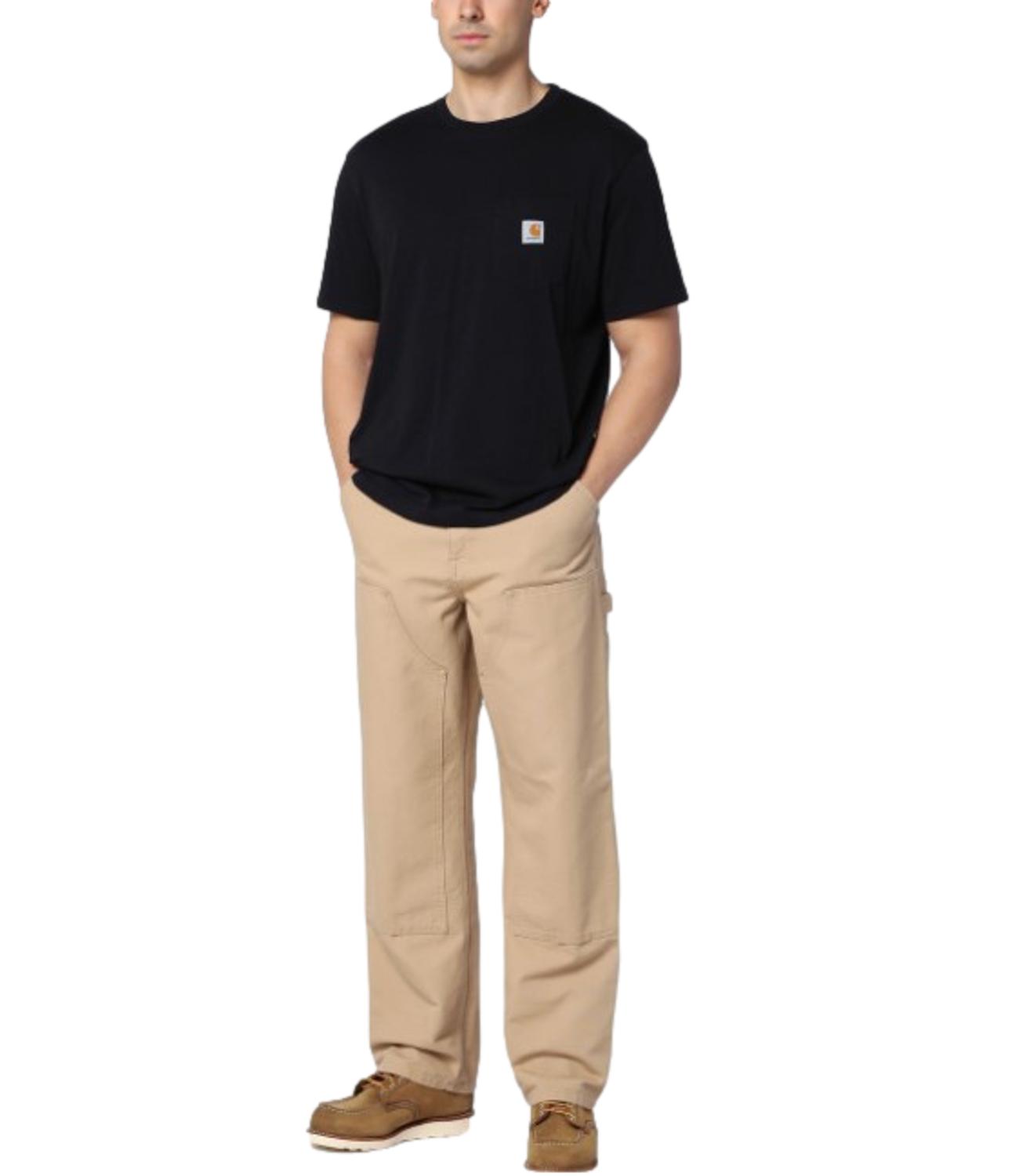 T-shirt Carhartt nera taschino