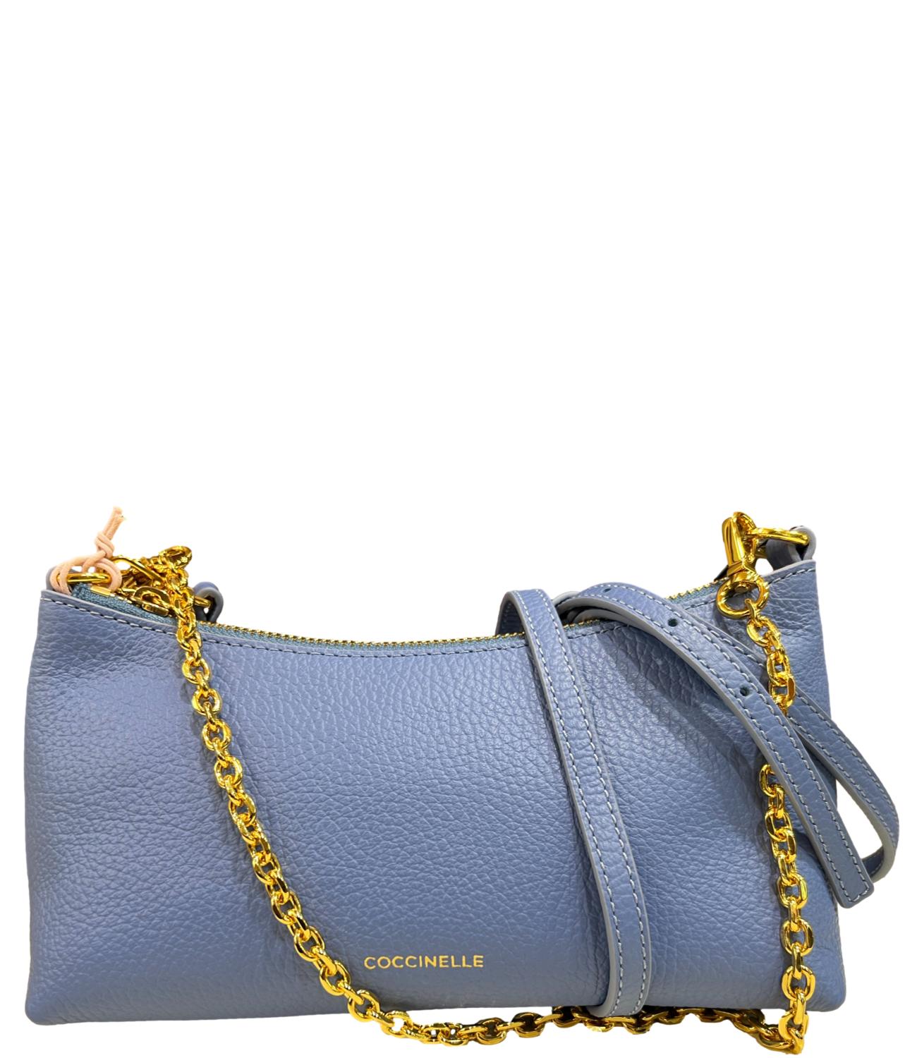Coccinelle borsa Aura celeste donna