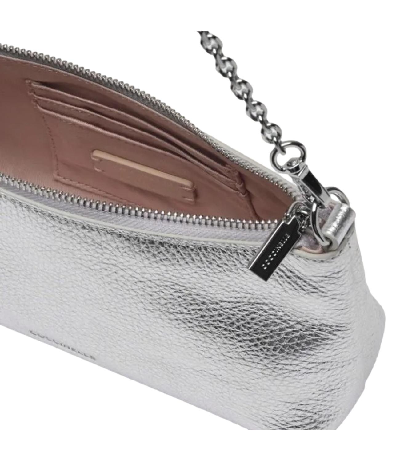 Coccinelle borsa Aura argento donna