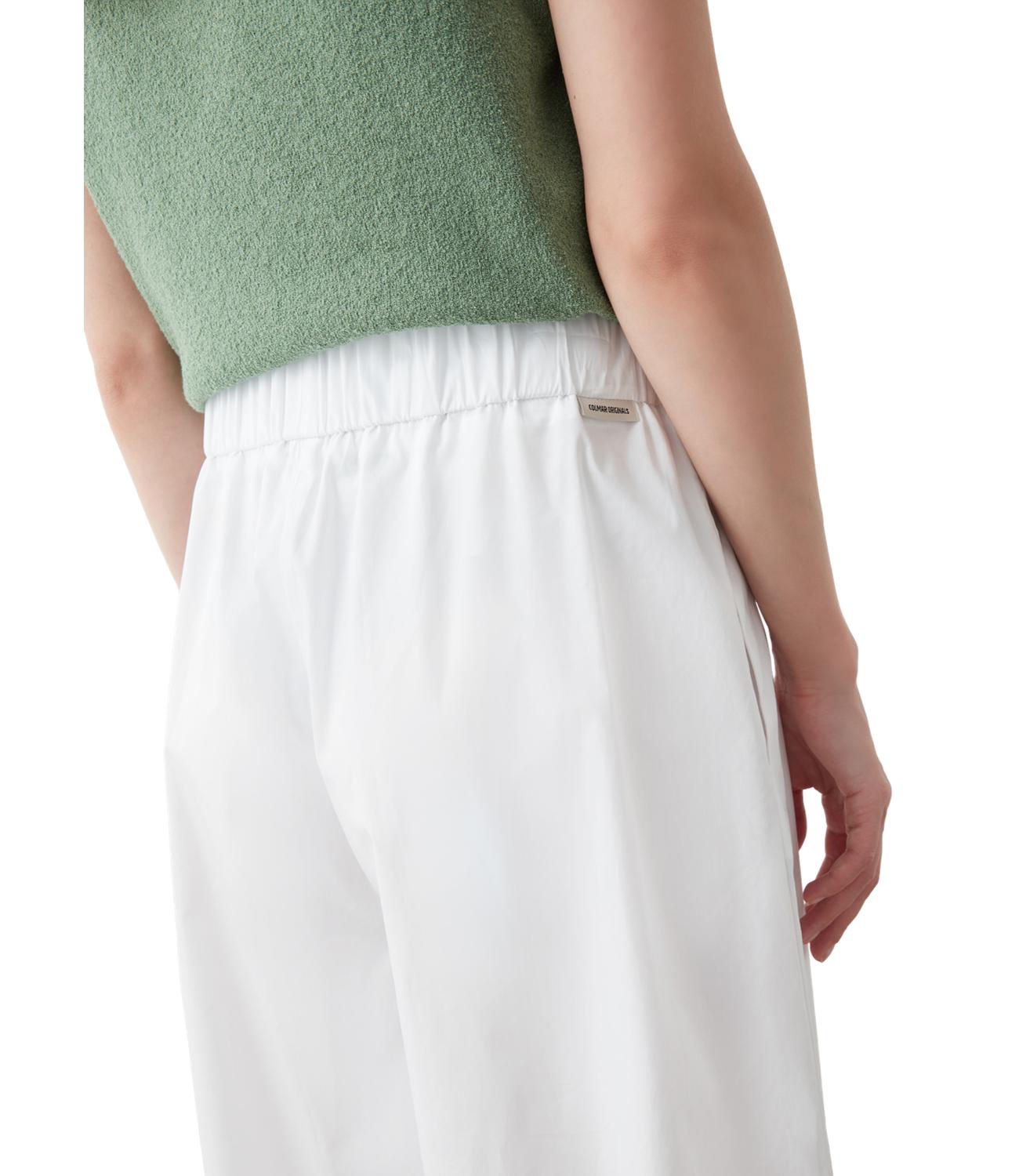 Pantaloni bianchi a gamba larga