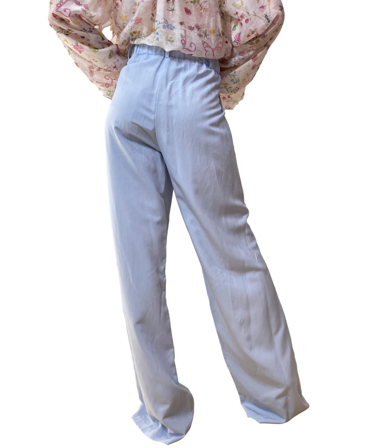 Dixie Pantalone Celeste Donna