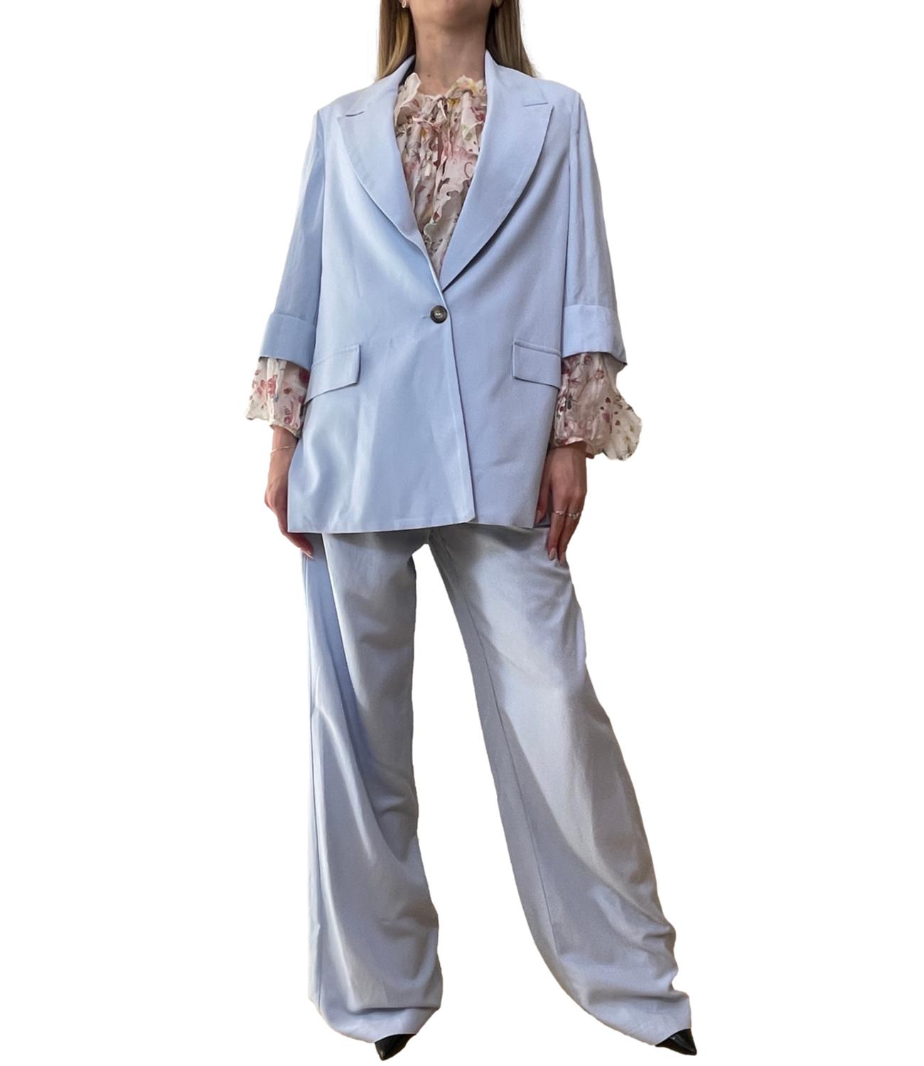 Dixie Pantalone Celeste Donna