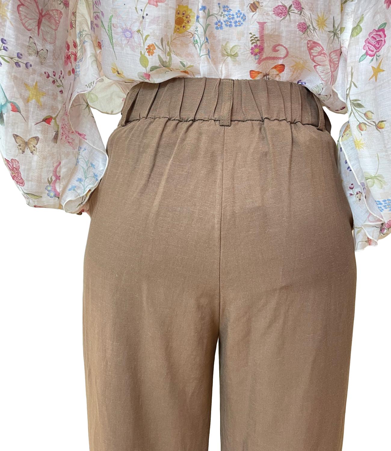 Dixie Pantalone Tabacco Donna