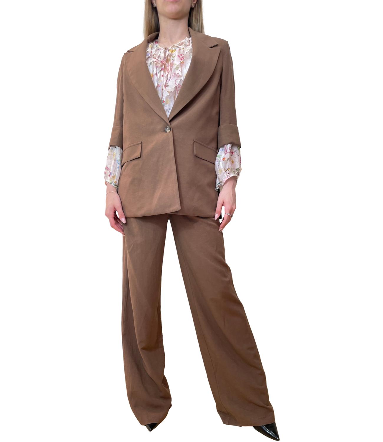 Dixie Pantalone Tabacco Donna