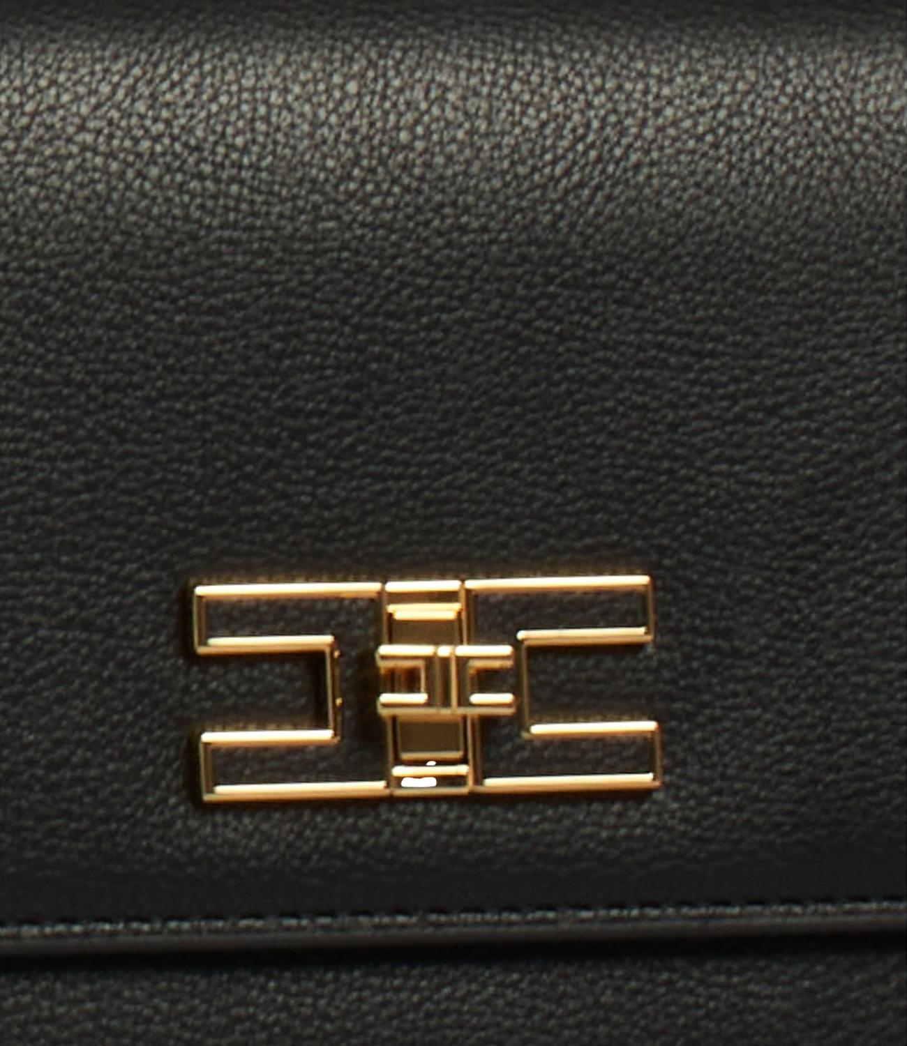 Elisabetta Franchi mini tracolla nera donna
