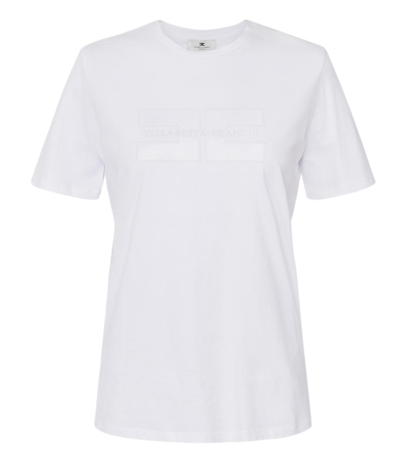 Elisabetta Franchi maglia gesso donna