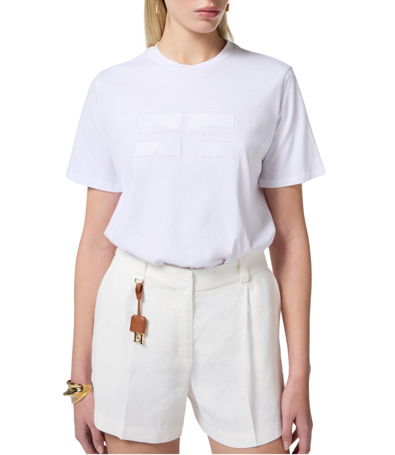 Elisabetta Franchi maglia gesso donna
