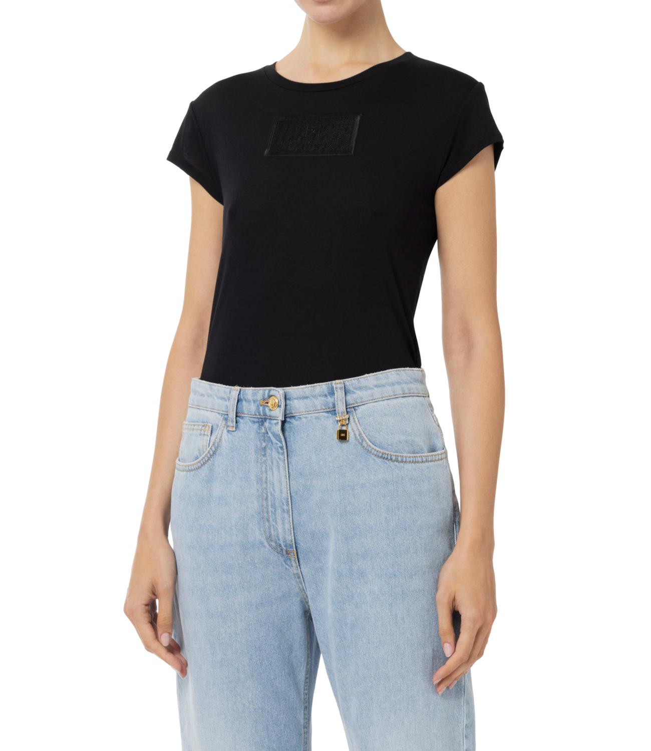 Elisabetta Franchi t-shirt nera donna