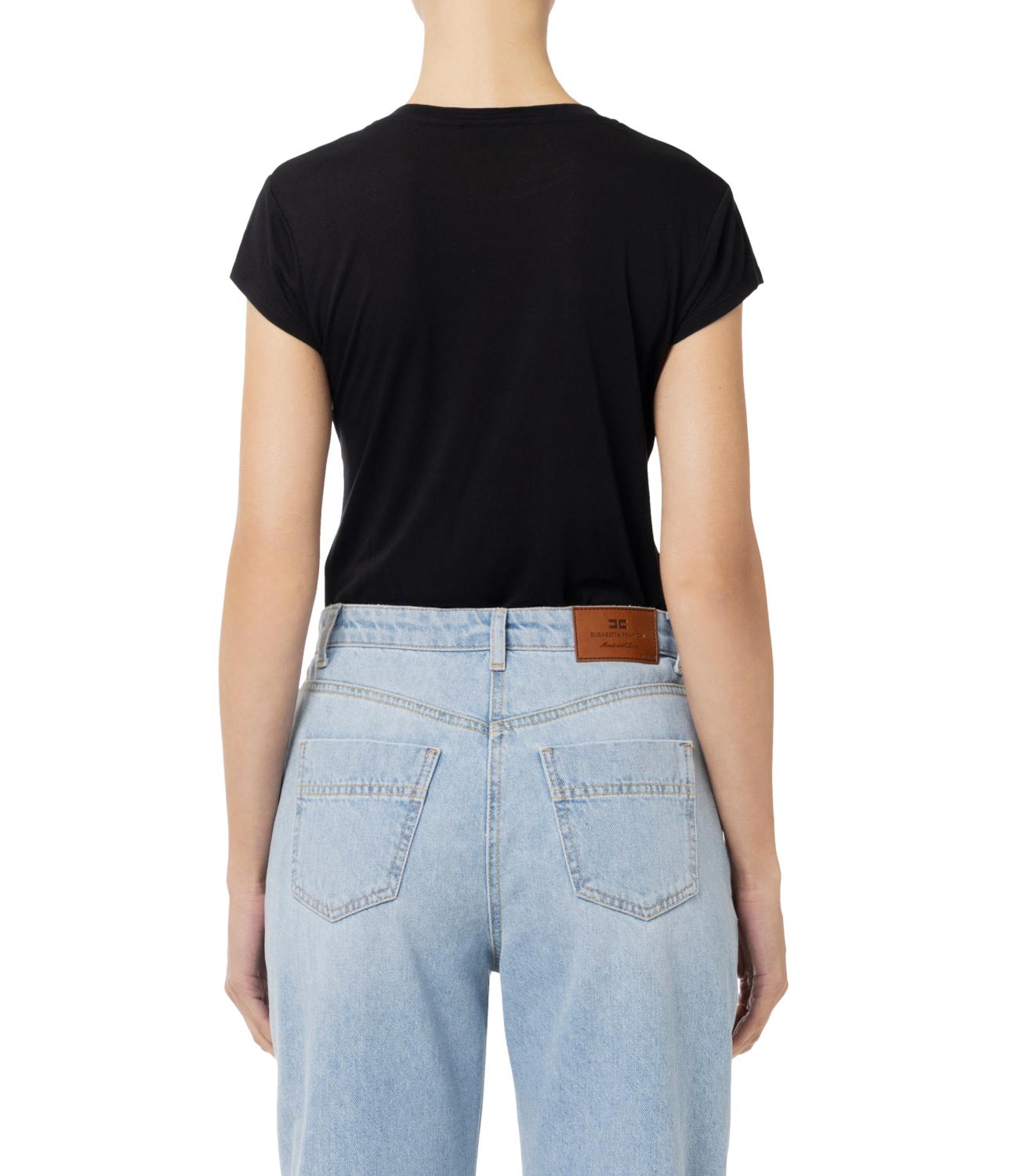 Elisabetta Franchi t-shirt nera donna
