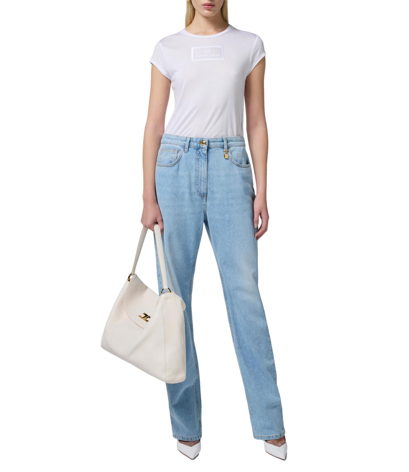 Elisabetta Franchi maglia gesso donna