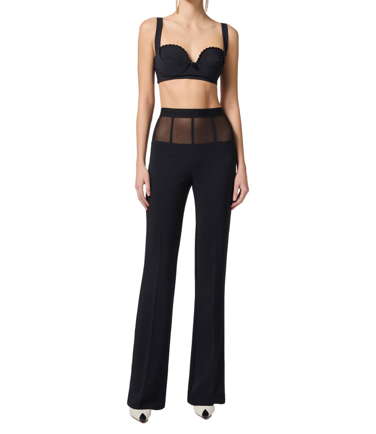 Elisabetta Franchi pantalone nero donna