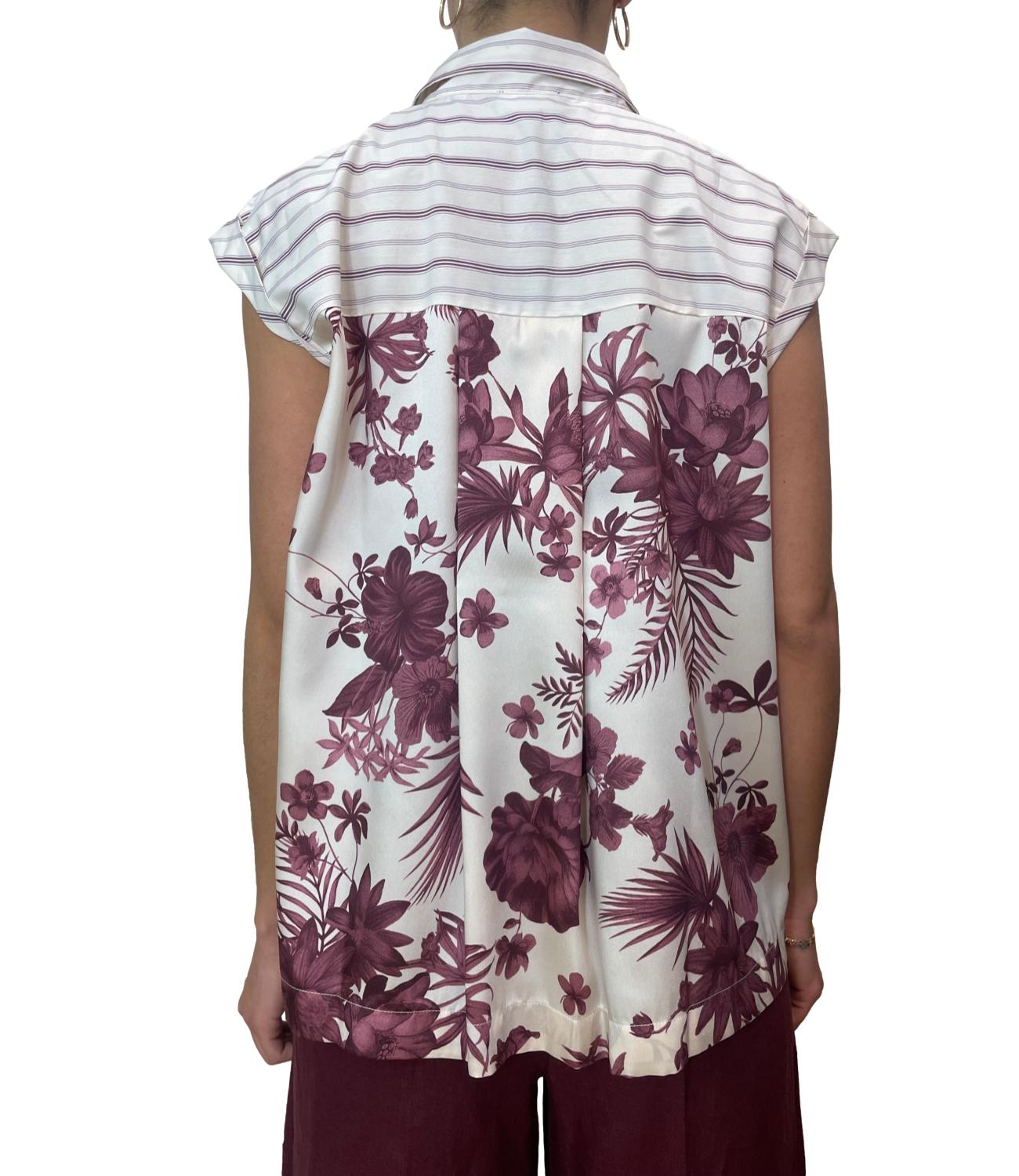 Emme Marella Camicia Stipite Bordeaux Donna