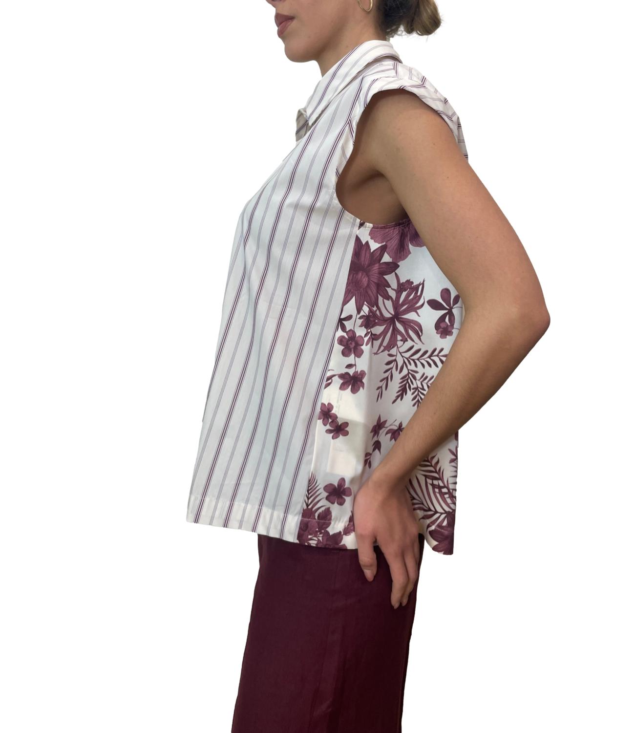 Emme Marella Camicia Stipite Bordeaux Donna