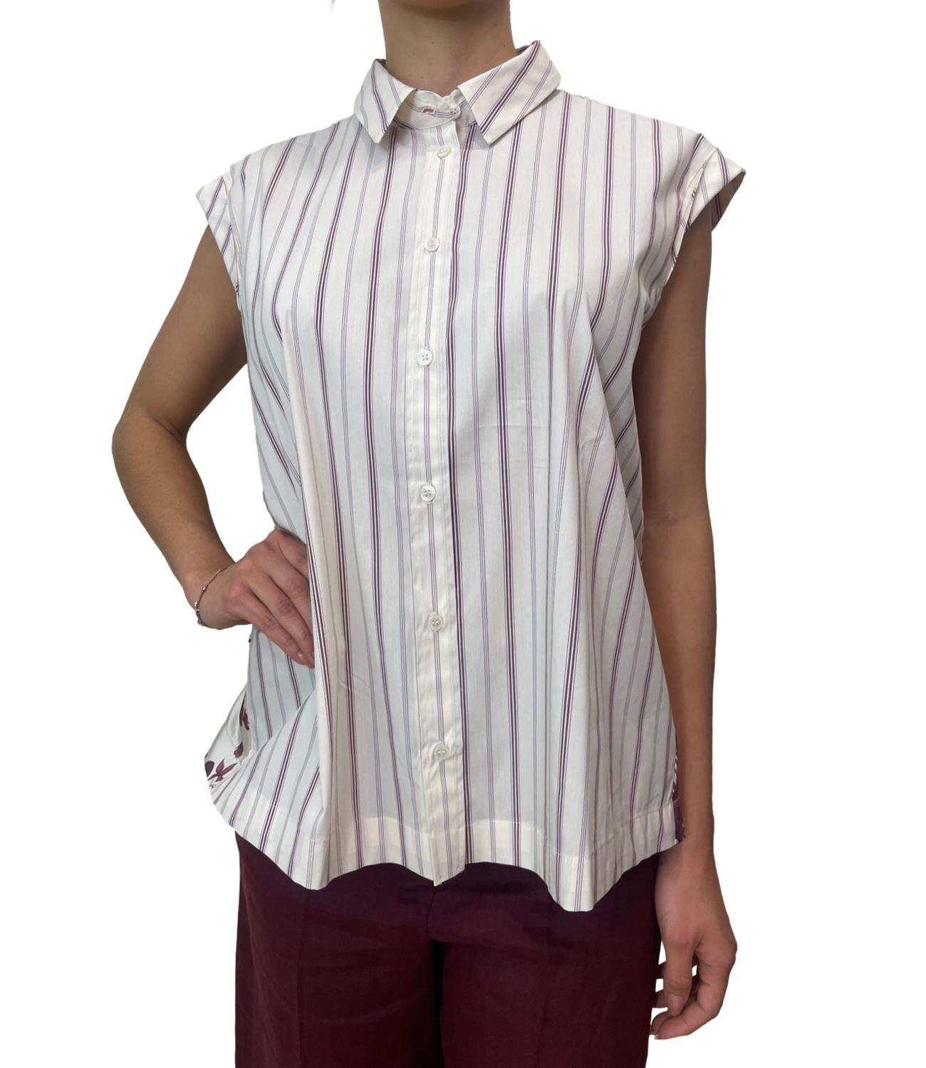Emme Marella Camicia Stipite Bordeaux Donna
