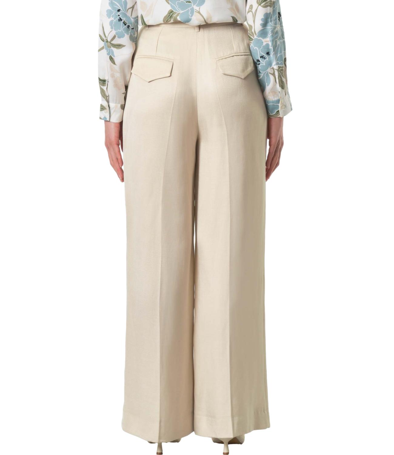 Emme Marella Pantalone Pianosa Beige Donna